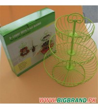3 Tier Metal Wire Fruit Display Basket
